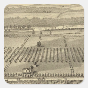 Adesivo Quadrado Fazenda e residências de Joseph