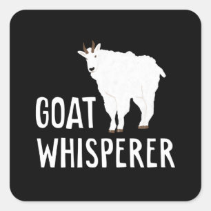 Adesivo Quadrado Fazenda Engraçada De Cabra Engraçada Pet Goat