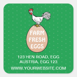 Adesivo Quadrado Fazenda fresca