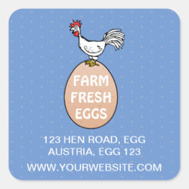 Adesivo Quadrado Fazenda fresca