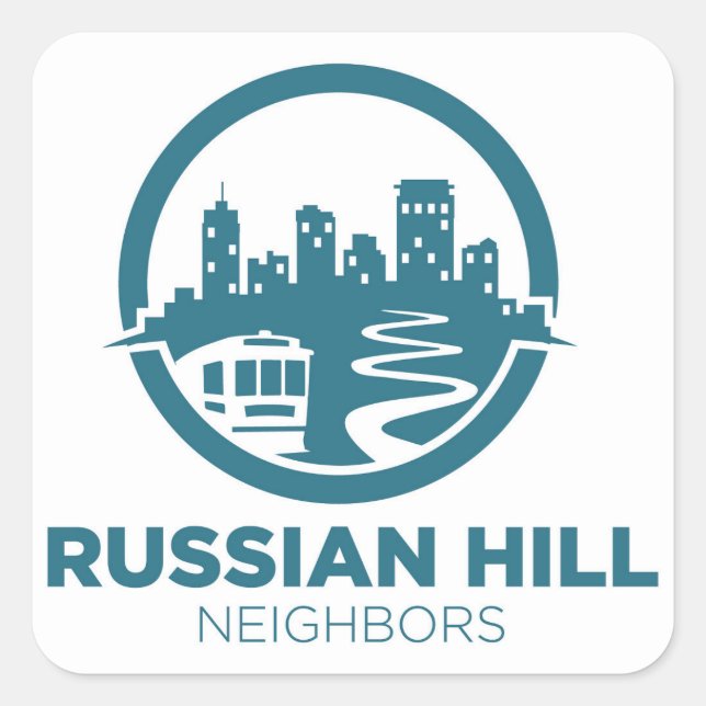 Adesivo Quadrado Fechado com orgulho de vizinhança! (Frente)