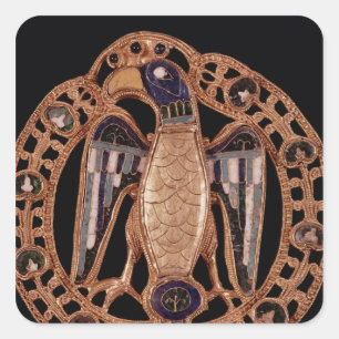 Adesivo Quadrado Fecho de Eagle de Gisela, esposa do imperador