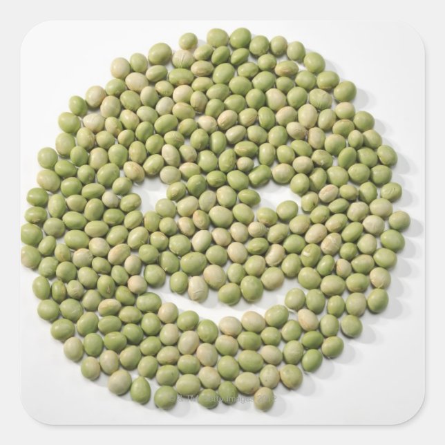 Adesivo Quadrado Feijões, soja, Comida (Frente)