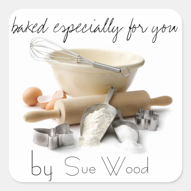 Adesivo Quadrado Feito por você. (Frente)