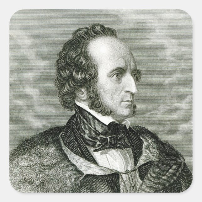 Adesivo Quadrado Felix Mendelssohn 2 (Frente)