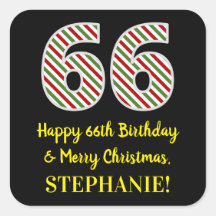 Feliz 66º aniversário e Feliz Natal, Nome Personal