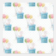 Feliz aniversário dos balões