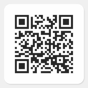 Adesivo Quadrado Feliz ano novo! — Código QR