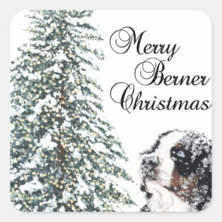 Adesivo Quadrado Feliz Berner Natal
