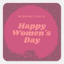 Feliz dia das mulheres deseja vermelho