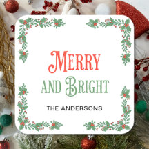 Feliz E Bright Modern Family Name Natal