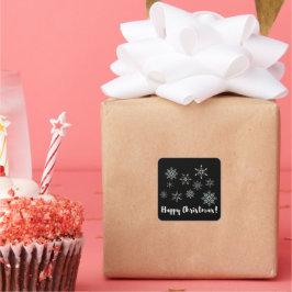 Adesivo Quadrado Feliz Natal!