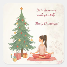 Adesivo Quadrado Feliz Natal!