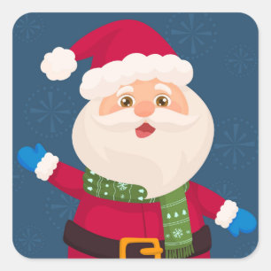 Adesivo Quadrado Feliz Natal Balançando
