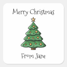 Feliz Natal da Árvore Simples Minimalista