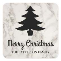 Feliz Natal Script | Padrão de mármore em árvore