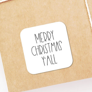 Adesivo Quadrado Feliz Natal você