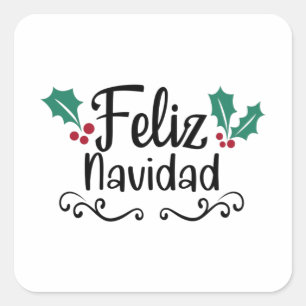 Adesivo Quadrado Feliz Navidad Felry Natal