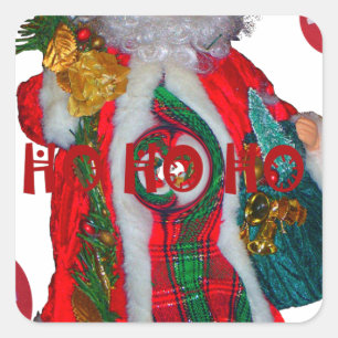 Adesivo Quadrado Feliz Papai noel Feliz Natal Feliz Feriados Felize