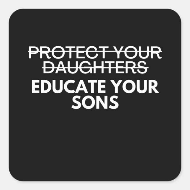 Adesivo Quadrado Feminista Pró Escolha Direitos do Aborto (Frente)