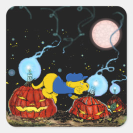 Adesivo Quadrado Ferald e o Rotten Pumpkins | Halloween