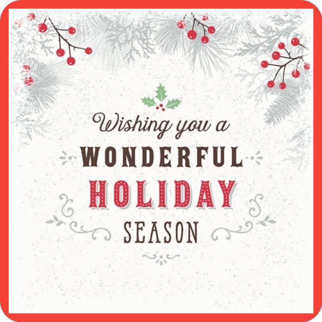 Adesivo Quadrado Feriado (Criador carregado)