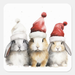 Adesivo Quadrado Feriado de Natal
