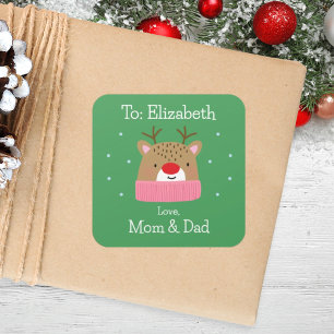 Adesivo Quadrado Feriado Festivo De Rebelde Festivo Para Raparigas