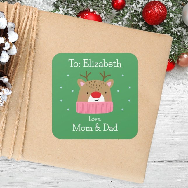 Adesivo Quadrado Feriado Festivo De Rebelde Festivo Para Raparigas  (Criador carregado)