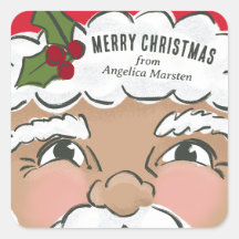 Feriado ilustrado com Papais noeis bonitos