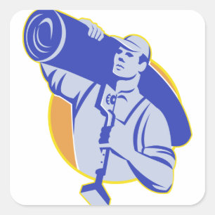 Adesivo Quadrado Ferramenta Knee do Knee do Trabalhador de Camada d