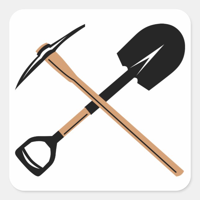 Adesivo Quadrado Ferramentas Mineiros (Frente)