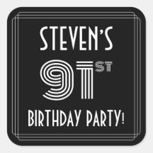 festa de aniversário 91rua: Estilo de Deco de Arte