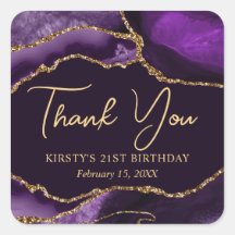 Festa de aniversário de agitação com falso roxo e 