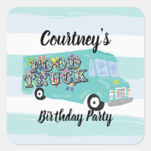 Festa de aniversário de caminhão de espuma azul-te