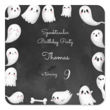 Festa de aniversário de criança de fantasmas de Ha