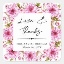 Festa de aniversário de Flor de Primavera de Água