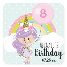 Festa de aniversário de Garota Unicórica Obrigado