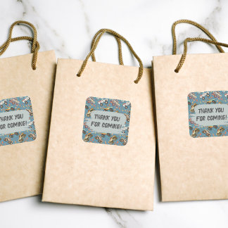 Adesivo Quadrado Festa de aniversário personalizável de caminhões m