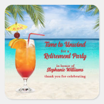 Festa de Coquetel de Coquetel de Verão de Retirada