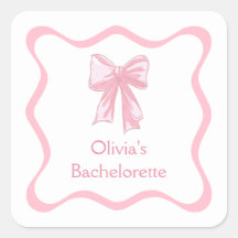 Festa de Despedida de Solteira Pink Bow Tying the