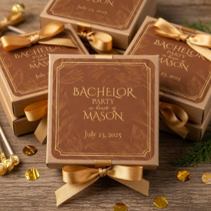 Adesivo Quadrado Festa de Despedida de Solteiro do Tema do Bar Ciga