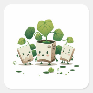 Adesivo Quadrado Festival de Dia de São Patrício