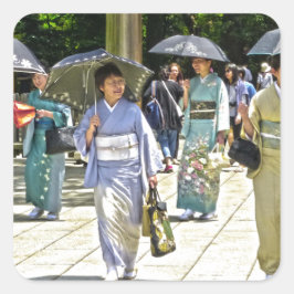 Adesivo Quadrado Festival de Sanitários Japonês