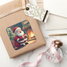 Adesivo Quadrado Festive Holiday Home Accent - Christmas Decorative