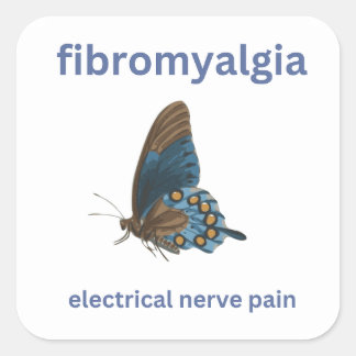 Adesivo Quadrado Fibromialgia Sticker