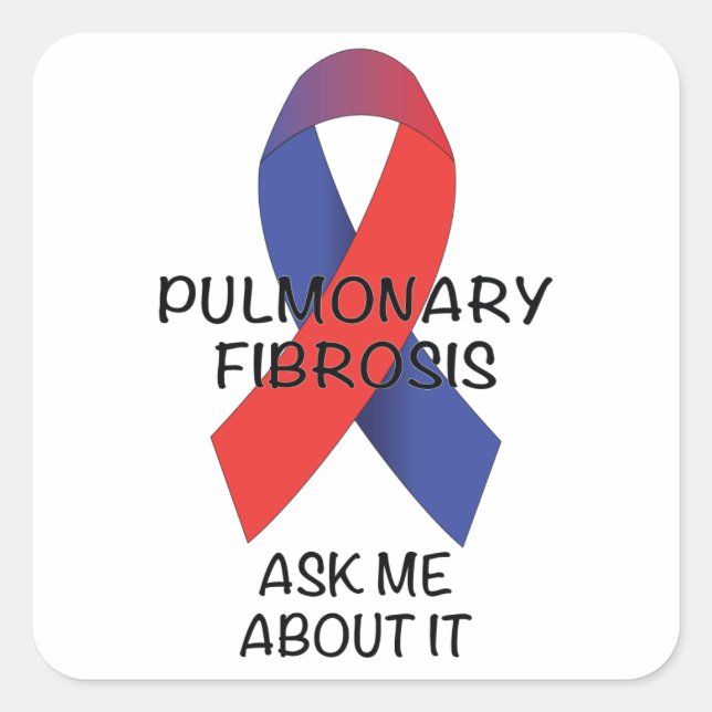 Adesivo Quadrado Fibrose pulmonar (Frente)