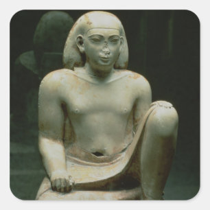 Adesivo Quadrado Figura de agachamento de Bes