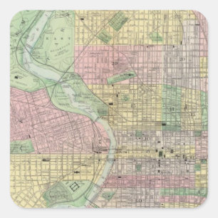 Adesivo Quadrado Filadélfia, Camden