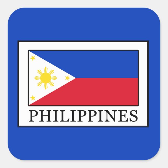 Adesivo Quadrado Filipinas (Frente)